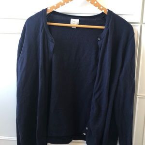 Blue cardigan